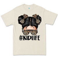 Bone kid life leopard messy bun Premium Tee - texasbilliewilder