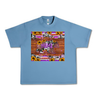 Pebble Blue mama bear sunflowers purple Urban Heavy Tee - Jasminsmagicworld