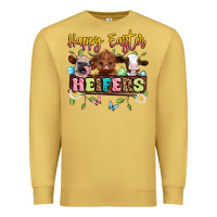 Antique Gold happy easter heifers Premium Sweatshirt - Artiststas