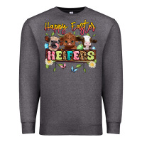 Charcoal Heather happy easter heifers Premium Sweatshirt - Artiststas