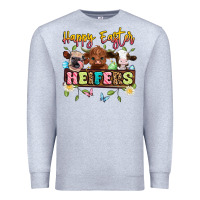 Heather Grey happy easter heifers Premium Sweatshirt - Artiststas