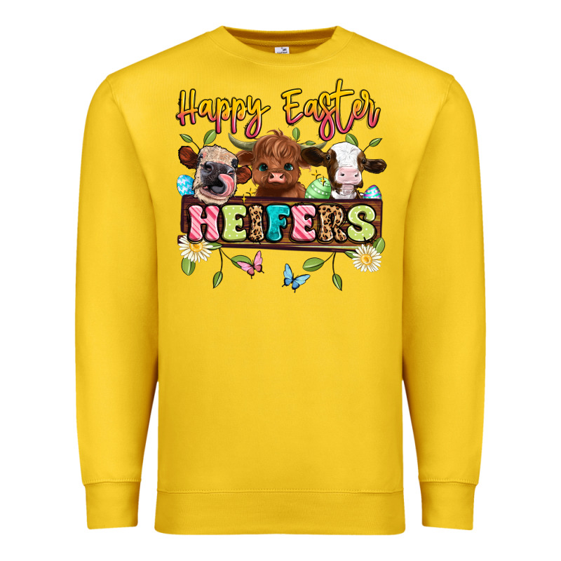 Happy Easter Heifers Premium Sweatshirt by Artiststas | Teevron