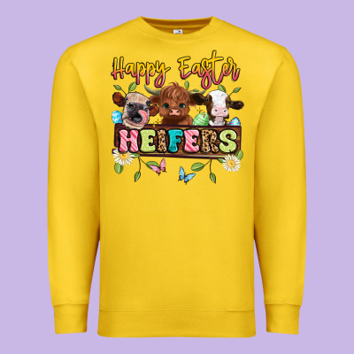 Happy Easter Heifers Premium Sweatshirt Designed By Artiststas