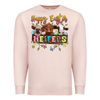 Pale Pink happy easter heifers Premium Sweatshirt - Artiststas