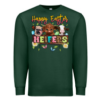 Sports Green happy easter heifers Premium Sweatshirt - Artiststas