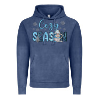 Vintage Denim cozy season gnome coffee Vintage Hoodie - JahusDesignShop