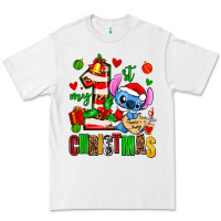 White my first christmas stitch Premium Tee - AdoDesignShop