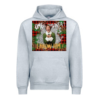 Heather Grey omg santa i know him elf Urban Hoodie - CowGirlArtShop