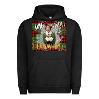 Pigment Black omg santa i know him elf Urban Hoodie - CowGirlArtShop