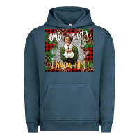 Pigment Midnight Navy omg santa i know him elf Urban Hoodie - CowGirlArtShop