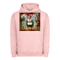 Pigment Salmon omg santa i know him elf Urban Hoodie - CowGirlArtShop