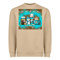 Mushroom winter snowman coffee Heavyweight Sweatshirt - Jasminsmagicworld
