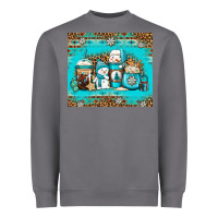 Storm winter snowman coffee Heavyweight Sweatshirt - Jasminsmagicworld