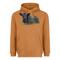 Meerkat Black Angus Calf Illustrations Heavyweight Hoodie - LillyAllenDesigns