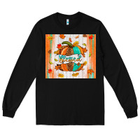 Black blessed pumpkin Long Sleeve Tee - NancyCooperArtShop