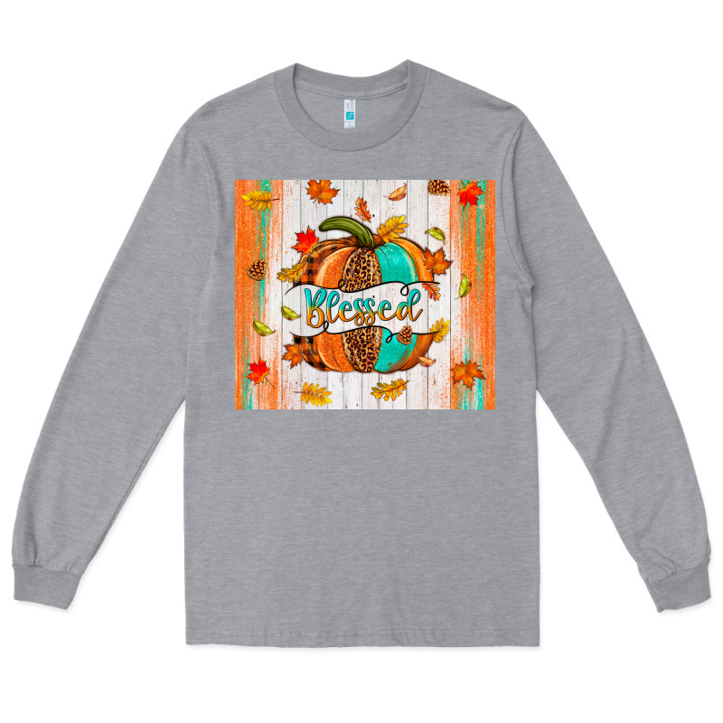 Blessed Pumpkin Long Sleeve Tee by NancyCooperArtShop | Teevron