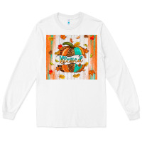 White blessed pumpkin Long Sleeve Tee - NancyCooperArtShop