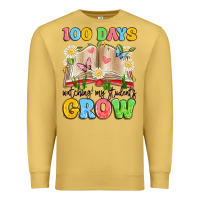 Antique Gold 100 days watching my students grow Premium Sweatshirt - Artiststas