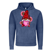 Vintage Denim Valentine's Day afro gnome Vintage Hoodie - RanaPortraitStore