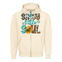 Sandshell sassy little soul Zipper Hoodie - NancyCooperArtShop