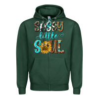 Sports Green sassy little soul Zipper Hoodie - NancyCooperArtShop