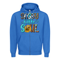 True Royal sassy little soul Zipper Hoodie - NancyCooperArtShop