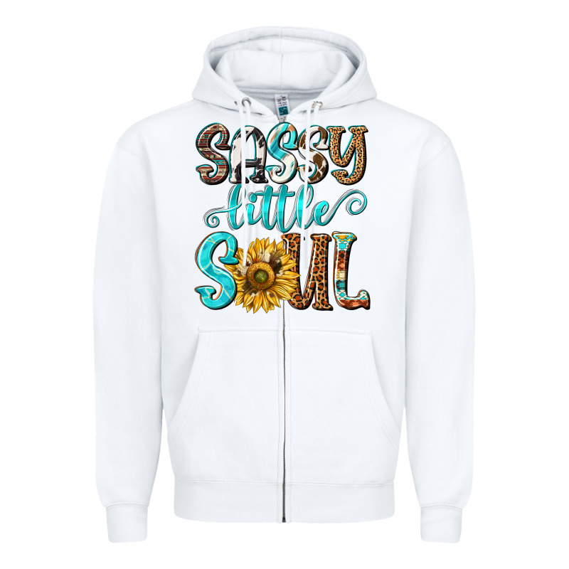 Sassy Little Soul Zipper Hoodie by NancyCooperArtShop | Teevron