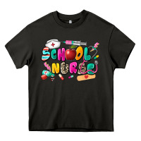 Asphalt school nurse Heavy Core Tee - Zillion Design Studio