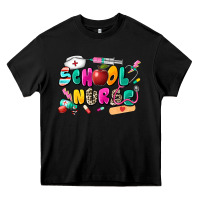 Black school nurse Heavy Core Tee - Zillion Design Studio