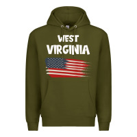 Army Green WEST VIRGINIA Premium Hoodie - Bettercallsaul