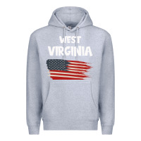 Heather Grey WEST VIRGINIA Premium Hoodie - Bettercallsaul
