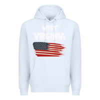 White WEST VIRGINIA Premium Hoodie - Bettercallsaul