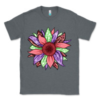Charcoal Heather easter spring sunflower Classic Tee - Jasminsmagicworld