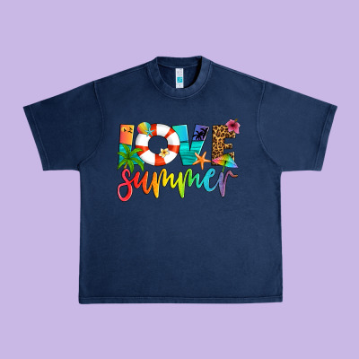 Love Summer Urban Heavy Tee Designed By Artiststas