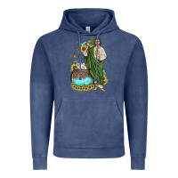 Vintage Denim san judas coffee cup sunflower Vintage Hoodie - JahusDesignShop