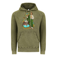 Vintage Olive san judas coffee cup sunflower Vintage Hoodie - JahusDesignShop