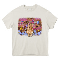 Cream easter bunny egg leopard background Heavy Core Tee - Artiststas