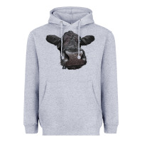 Black Angus Heifer Heavyweight Hoodie | Teevron