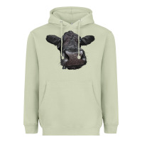 Matcha Black Angus Heifer Heavyweight Hoodie - LillyAllenDesigns