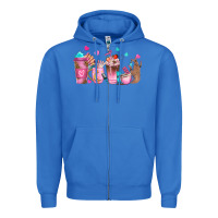 True Royal nail tech coffee cups Zipper Hoodie - NancyCooperArtShop
