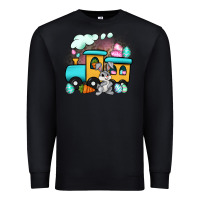 Black easter train Premium Sweatshirt - Artiststas