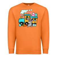 Carrot easter train Premium Sweatshirt - Artiststas