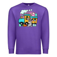 Purple easter train Premium Sweatshirt - Artiststas