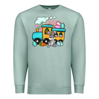 Seafoam easter train Premium Sweatshirt - Artiststas
