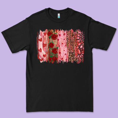 Valentine's Day Brushstrokes Premium Tee Designed By Ranaportraitstore