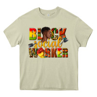 Mossy black social worker Heavy Core Tee - texasbilliewilder