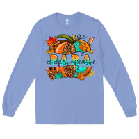 Colony Blue para pumpkin Long Sleeve Tee - NancyCooperArtShop