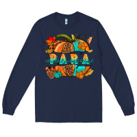 Navy para pumpkin Long Sleeve Tee - NancyCooperArtShop