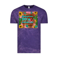 Cloud Purple raised 90's country guitar cactus sunflower's Vintage Tee - Artiststas
