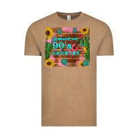 Vintage Coffee raised 90's country guitar cactus sunflower's Vintage Tee - Artiststas